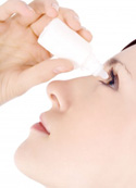 Applying Contact Lens Solution