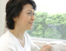 woman enjoying coffee